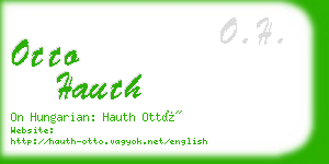 otto hauth business card